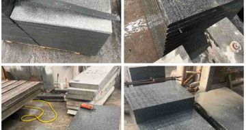 大庆 芝麻黑地铺石材