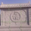 大庆 芝麻白花岗岩屏风，照壁，影壁