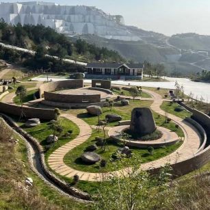 大庆仿古石铺装整体效果