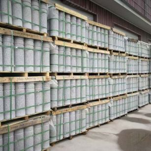 大庆 芝麻白挡车柱、阻车桩、隔离柱