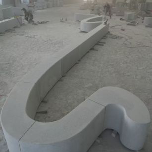 大庆 花岗岩整石坐凳拼装