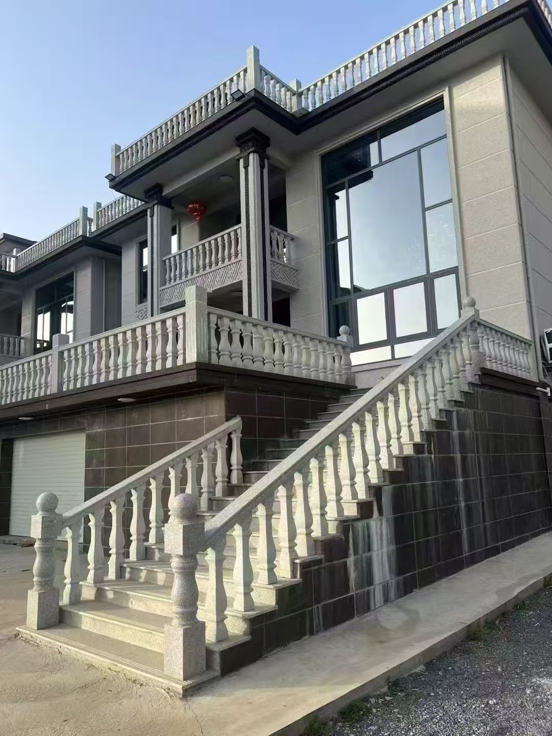 大庆 芝麻白别墅阳台栏杆，楼梯栏杆