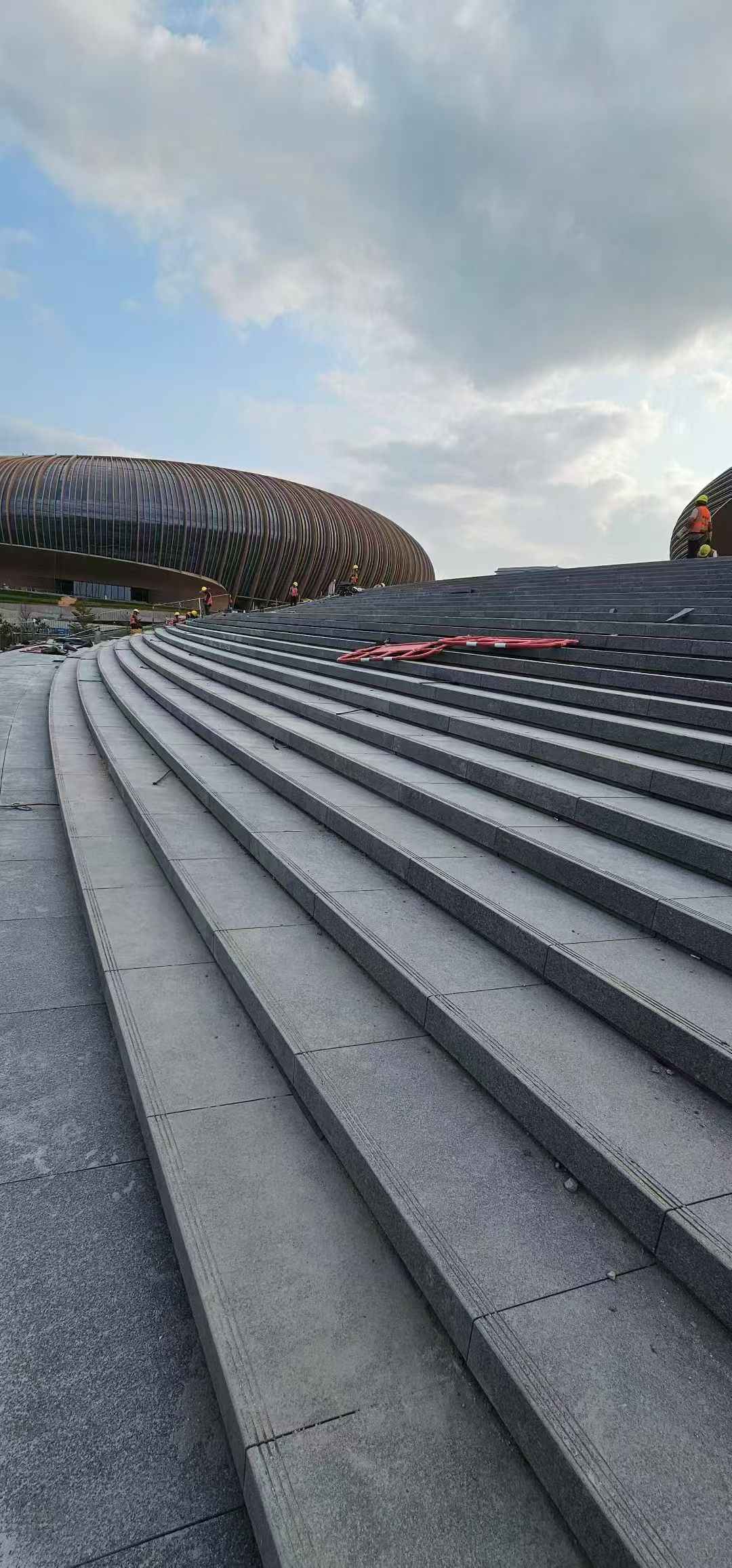 大庆 弧形整石台阶铺装效果图