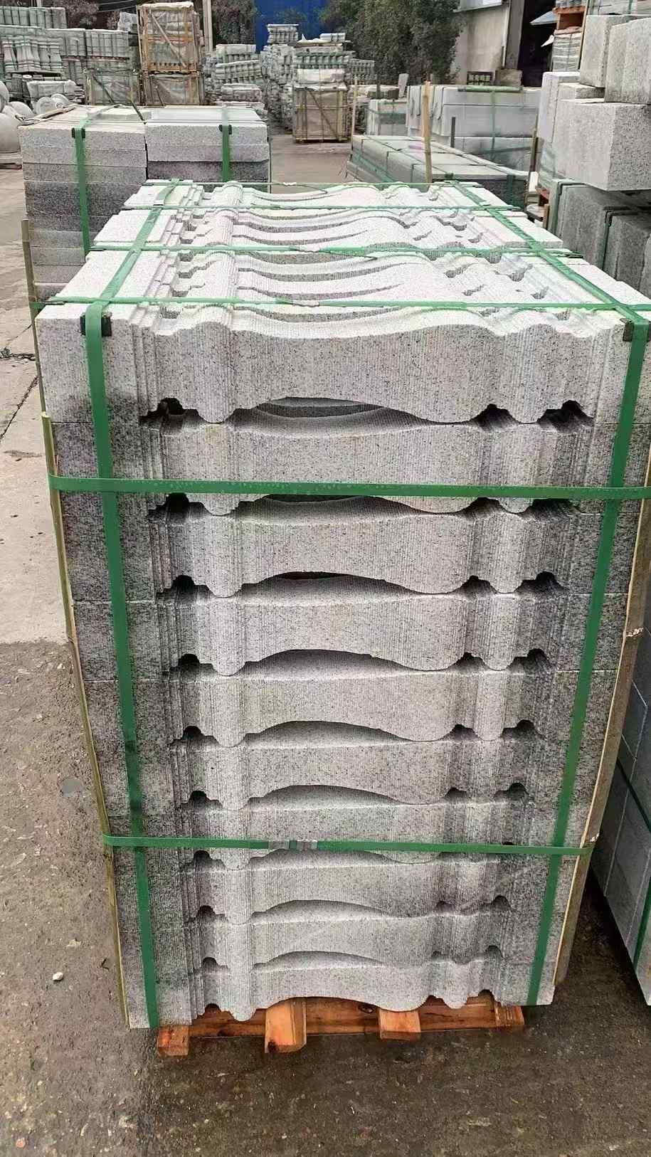 大庆 芝麻白方形拉丝面，栏杆花瓶柱