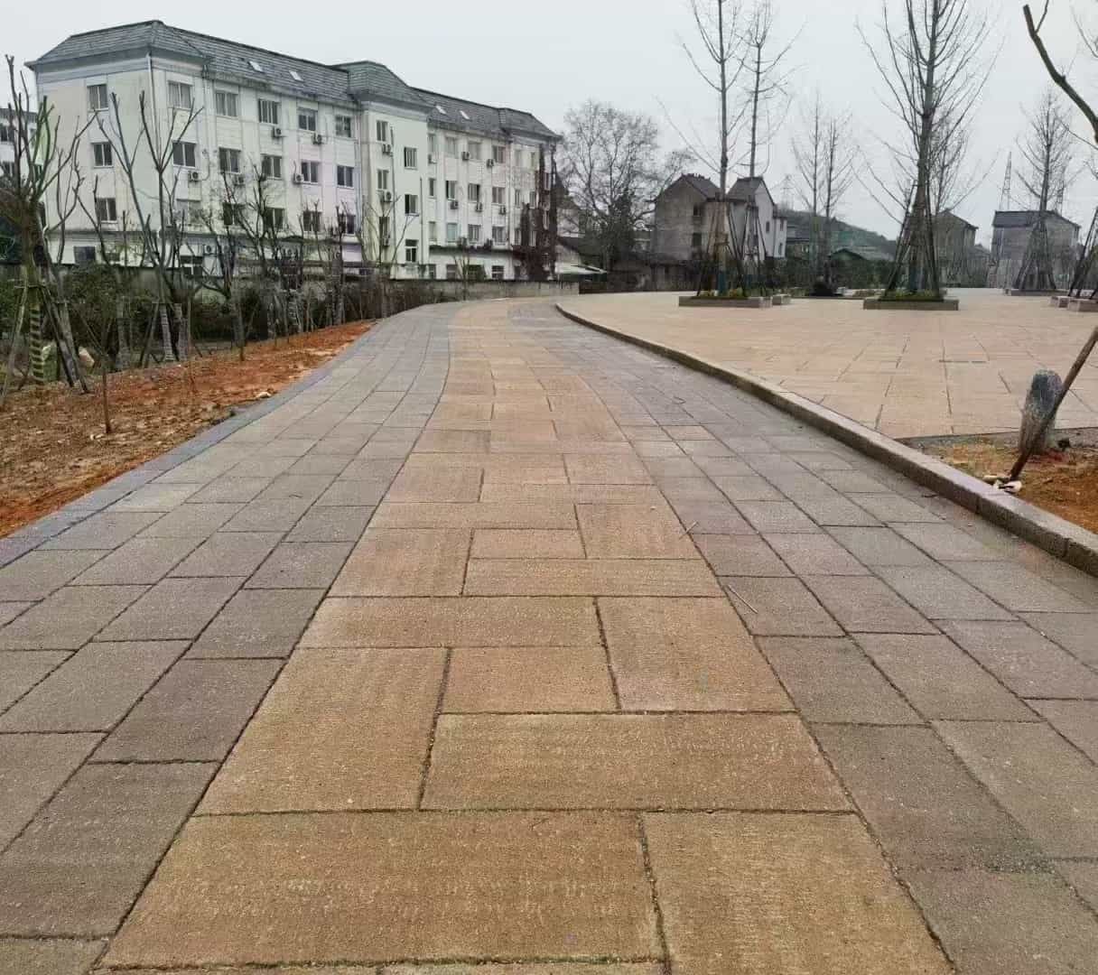 大庆仿古石铺装效果