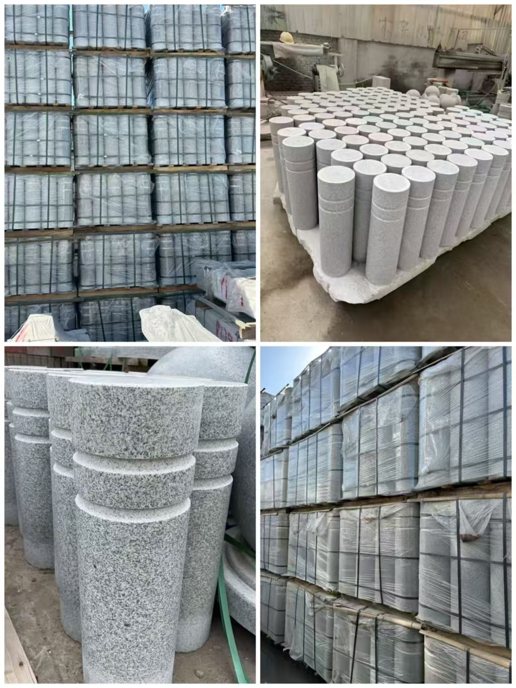 大庆 芝麻白花岗岩挡车柱、隔离柱多少钱