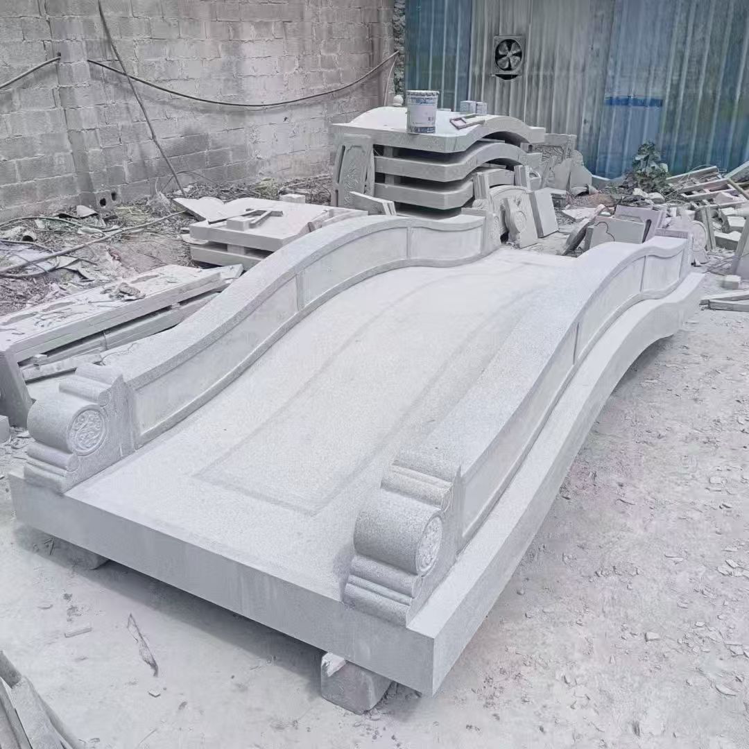 大庆 芝麻灰花岗岩园林景观 小石桥