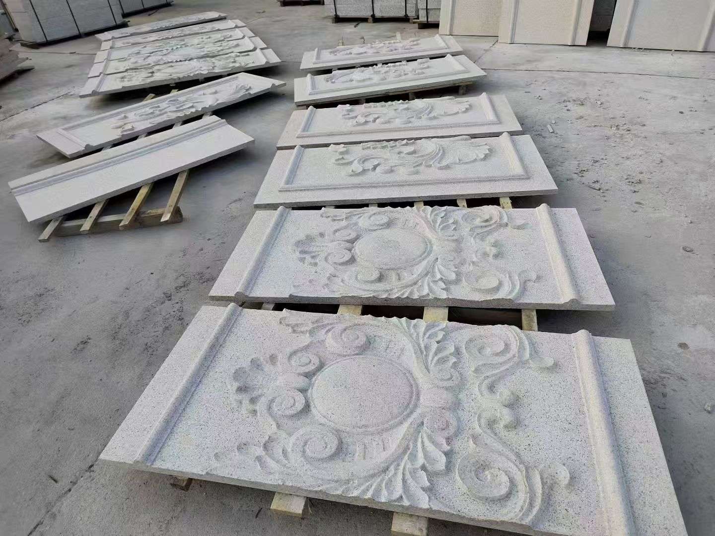 大庆 芝麻白干挂雕花板